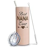 Nana Tumbler with Lid and Straw, Nana Gifts Grandma