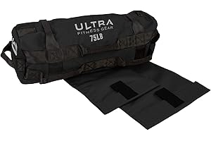 ULTRA FITNESS GEAR Ultra Fitness Workout Exercise Sandbags - Heavy Duty Sand-Bag, Functional Strength Training, Dynamic Load Exercises, WODs, General Fitness and Military Conditioning