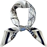 FONYVE 100% Mulberry Silk Scarf for Hair - 27" Square Head Scarf for Women - Lightweight Neck Scarf with Gift Packed