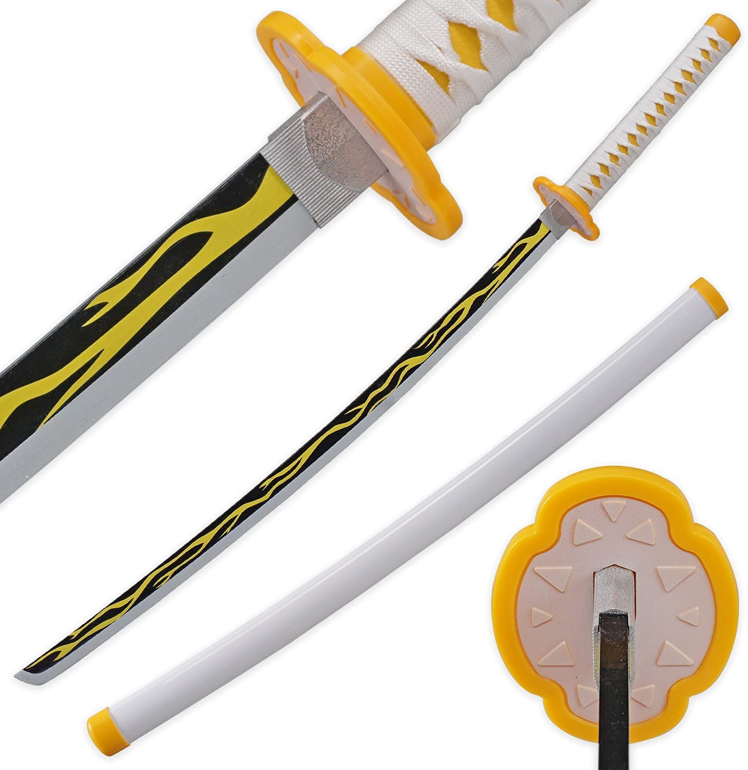 Agatsuma Zenitsu Bamboo Anime Cosplay Demon Slayer Sword - 103 cm / 40 Inches