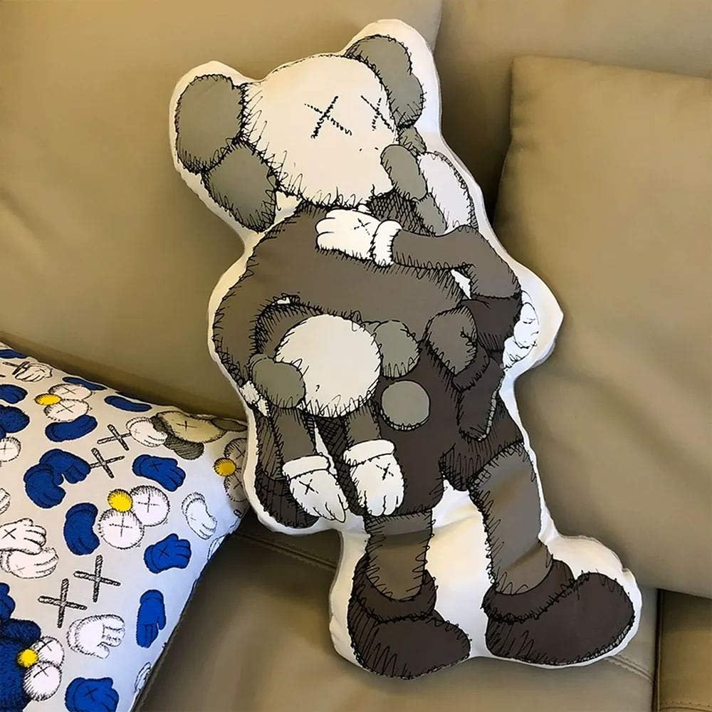 Kaws Plush Pillow Doll Cute Cartoon Strips Beanbag Pillow Cushions Crawford Limited Exhibition