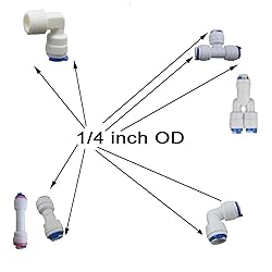 Lemoy 1/4" OD Quick Connect Push In to Connect