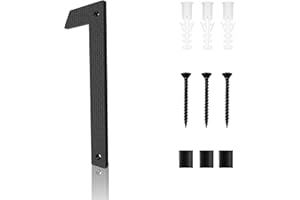 LUIETY 10 Inch Address Numbers for House | Large Floating Black House Numbers | Outside Modern Rust-proof Big House Numbers/Door Garage Gate |911 Visibility Signage (1)