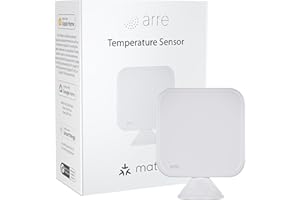 arre Temperature Humidity Air Pressure Sensor with Matter & Thread Support | Works with Apple Home HomeKit, Google Home, Samsung SmartThings & Amazon Alexa
