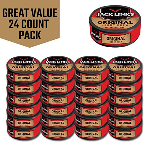 Jack Link’s Jerky Chew, Original, 0.32 oz., Pack of 24 Shredded Beef