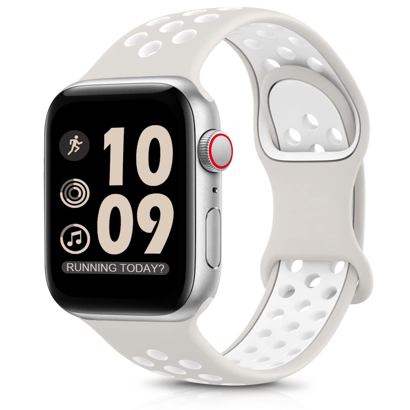 DigiHero Sport Straps Compatible with Apple Watch Straps 44mm 46mm 42mm 40mm 45mm 41mm 38mm 49mm Women Men, Breathable Soft Silicone for iWatch Series 11 10 9 8 7 6 5 4, Ultra SE 3 2 1