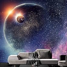 signwin Wall Mural The Beautiful Space World Removable Self-Adhesive Wallpaper Wall Decoration for Bedroom Living Room - 66x96 inches