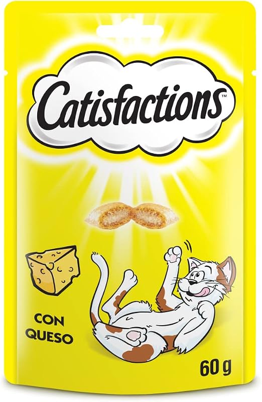 Premios para Gatos, Sabor Queso (Pack de 6 x 60g)