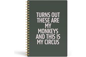 EKGJW Funny Notebooks for Work,Flesh Pink Aesthetic Journal, Funny Boss Day Gifts, Boss Gifts for Men Women, Funny Gifts for Boss, Boss Office Decor, Spiral Notebook 5.5x8.3 Inch（green）