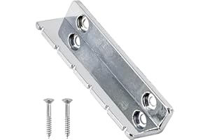 Domofa Metal Guitar Nut Slotted Nut for Lap Steel Guitar or Acoustic Guitar Replacement Parts (Silver)