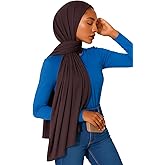 Zari Hijabeez Premium Bamboo Jersey Hijab Scarves -Turban Head Wraps for Women, Fashion Headbands Long Plain Muslim Shawls