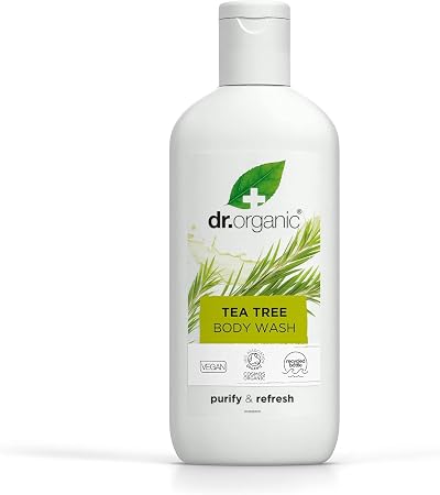 Dr Organic Tea Tree Body Wash 250ml Natural Vegan Cruelty-Free
