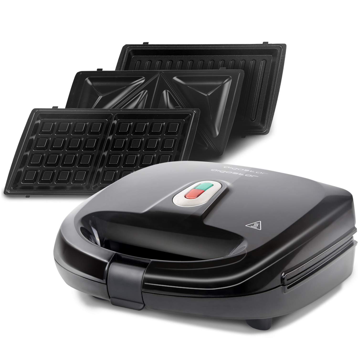 Amazon.de Aigostar Sandwichmaker 3 in 1, Sandwichtoaster, TischGrill