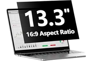 REDANGEL Laptop Privacy Screen Protector13.3 Inch with Hp Dell Acer Asus Samsung LG and More, Removable Security Shield Filter for 16:9 Aspect Ratio Portable Monitor (13.3" Diagonal 16:9 1 Pack)