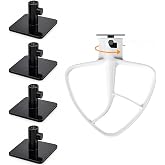 4 Pack Stand Mixer Attachment Holders, Food Mixer Accessories Hooks Compatible with Kitchenaid All Stand Mixer Attachment for Storing Flex Edge Beater, Egg Stirrer, Dough Hook, More Accessories
