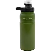 Katadyn BeFree AC 2-Stage Filter Travel Water Bottle 0.7L, Moss Green | Activated Carbon Filter Reduces Sediment &amp; Microplastics, Improves Taste | Durable &amp; BPA-Free | Camping, Hiking &amp; Travel