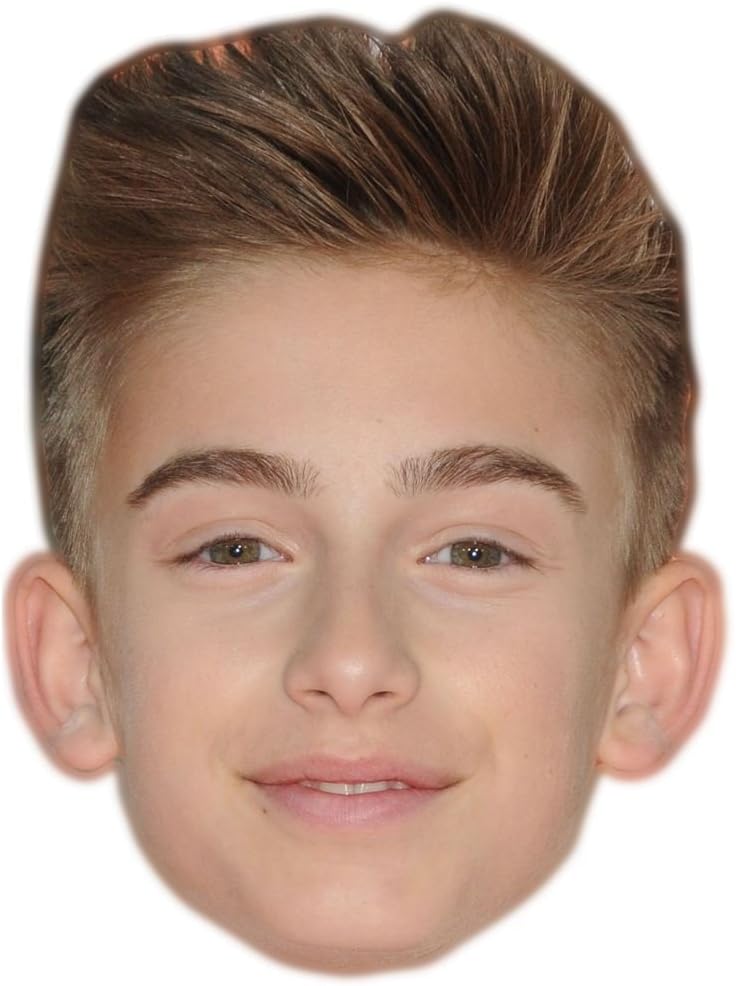 Johnny Orlando Celebrity Mask, Flat Card Face, Fancy Dress Mask