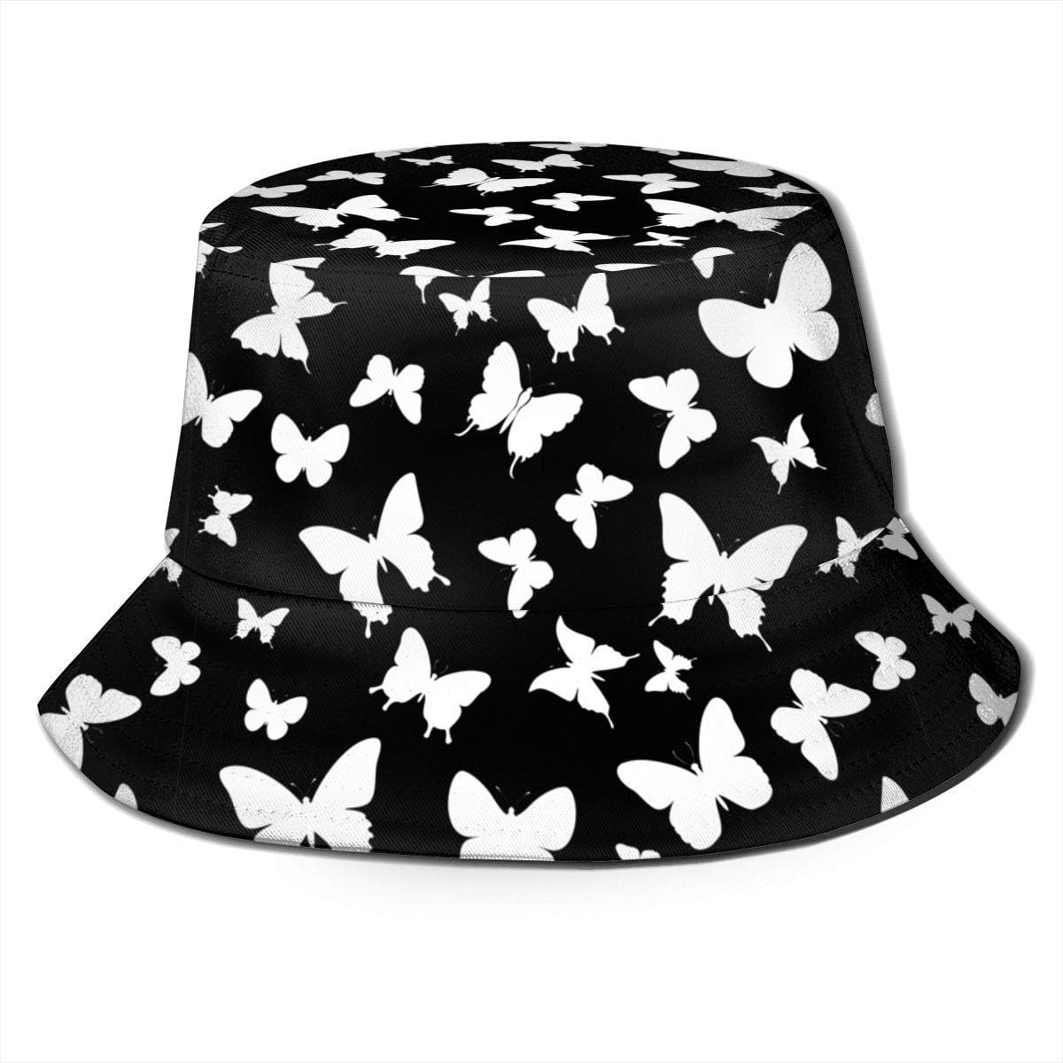 Beibao-shop Mariposa Abstracta Unisex Sombrero de Cubo Sombrero de