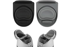 XYQMLY 2pcs Replacement Stopper Compatible with Owala FreeSip 24oz 32oz, Water Bottle Top Lid Gasket Parts for Owala 19/24/32/40oz Water Bottle，Silicone Gasket Seal Bottle Cap Mouth Stopper Plug,Grey/Black