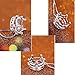 Emma Manor EM 14k White Gold Plated Princess Crown Pendant Necklace for Women