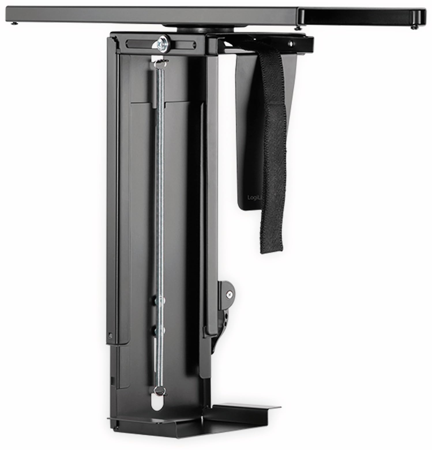 Logilink EO0031 Adjustable Under-Table PC Holder Rotatable 360° with Variable Size Adjustment and Quick Release Max. 10 kg