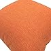 YOUR SMILE Pack of 2 Canves Faux Linen Throw Pillow Covers 18x18inch Square Rustic Farmhouse Decorative Burlap Pillowcases Cushion Covers for Couch Bed Sofa Living Room Orange