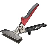 Malco S6R 6-Inch Hand Seamer with Redline Handles | Drop-Forged Steel Jaws for Bending &amp; Flattening Sheet Metal | 1/4" to 1-1/4" Depth Markings | 24-Gauge Capacity | Made in the USA