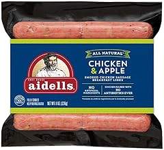 Aidells, Fully Cooked Smoked Chicken Sausage Breakfast Links, Chicken & Apple, 10 count, 8 oz