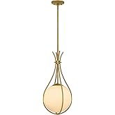 Quoizel Aliyah 1-Light Aged Brass Mini Pendant Light