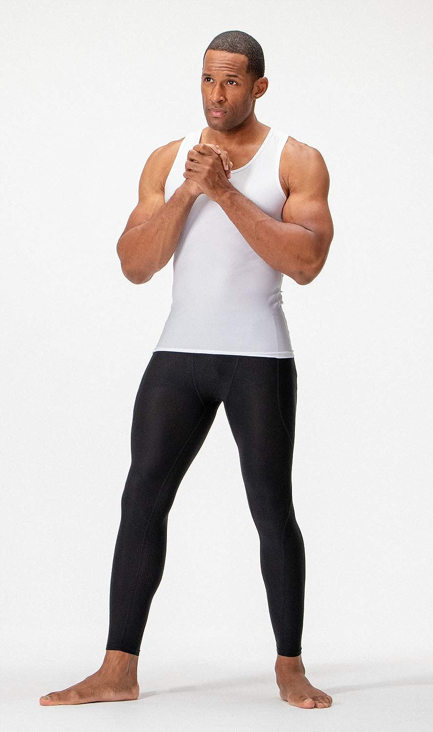 DEVOPS 2~3 Pack Men's Muscle Dri Fit Compression Tank Top: Clothing