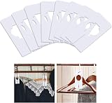 jeufun 8 Pack White Rectangular Closet Size Dividers Writable Reusable view 3