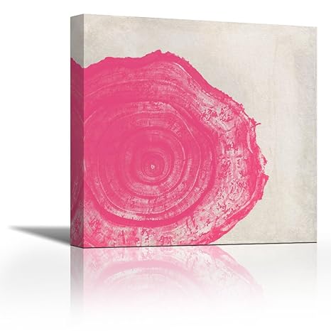 Karmakara Tree Stump Hot Pink Fine Art Print On Fine Art