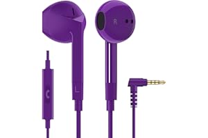 LUDOS FEROX Wired Earbuds in-Ear Headphones, Earphones with Microphone, 5 Years Warranty, Noise Isolation Corded for 3.5mm Ja