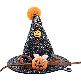 Totelux Halloween Hair Clips Sequins Witch Hat Hair Barrettes With Pumpkin Alligator Clips Hair Accessories for Women Halloween Party Supplies