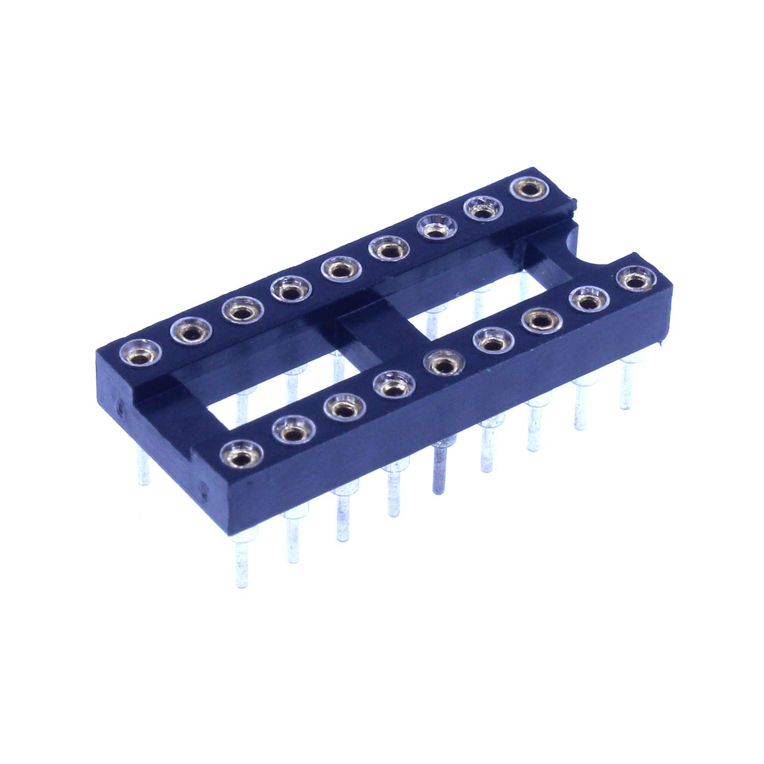 5PCS 2.54mm Pitch Round Pin DIP-18 DIP18 IC Test Socket Adapter Solder Type