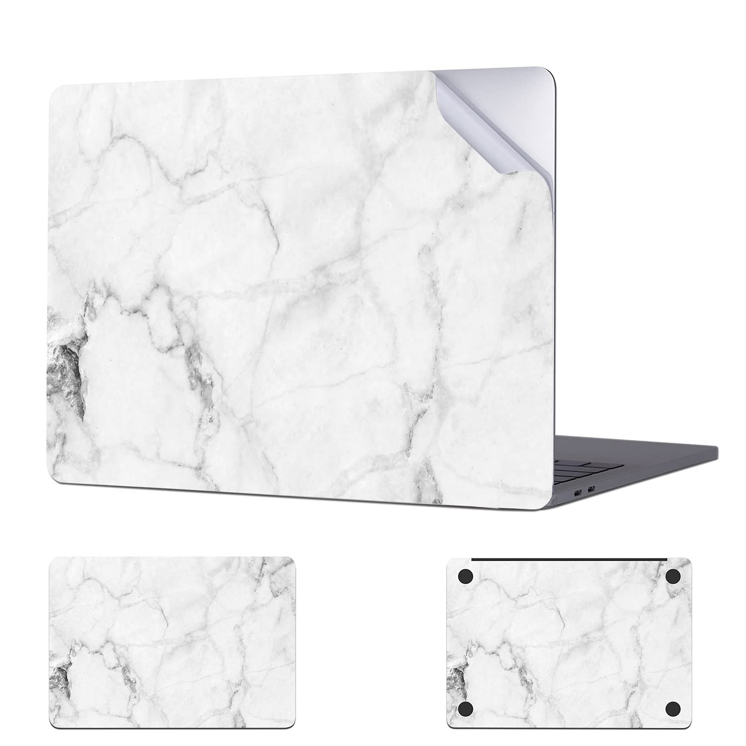 Digi-Tatoo Skin Decal Sticker Wrap Compatible with Apple 2020 Macbook Pro 13 inch (Model A2289/A2251, 2020 Release) - Anti-Scratch, Easy Apply, Full Body Protective Vinyl Skin [Fresh Marble]