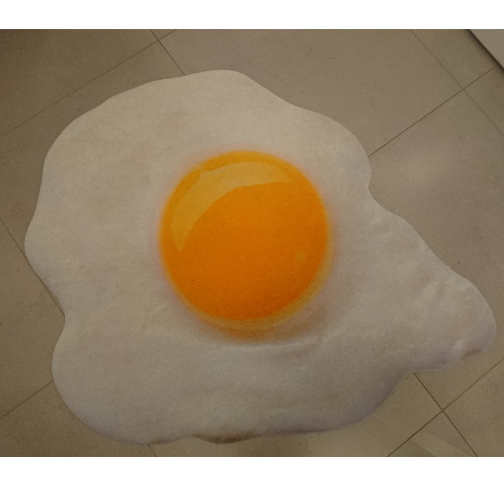 Amazon De Tapiso Velvet Teppich Mit Design Spiegelei Teppich Fur