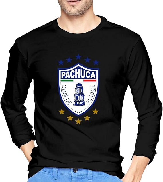 Amazon.com: Cf Soccer Pachuca Men's Fashion Long Sleeve Shirt Casual Tee Sleep T-Shirt: Clothing