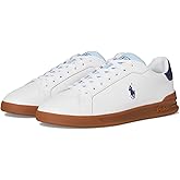 POLO RALPH LAUREN, Men, Heritage Court II, White/Light Blue/Navy, 7.5, Medium