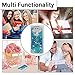 LG V20 Case, Glitter Liquid Case Cover Quicksand Bling Sparkle Shiny Moving Flowing Love Heart Slim Thin Soft TPU Bumper Protector Skin Shell for Girls with Stylus Pen Dust Plug ZSTVIVA - Blue