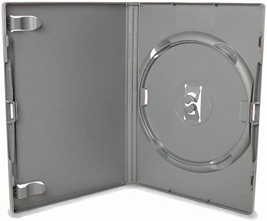 Cajas para DVD AGI AMARAY, capacidad para un disco, 14 mm, 10 unidades, en color negro