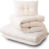 EMOOR Japanese Futon Set "Classe", Twin Size. Made in Japan