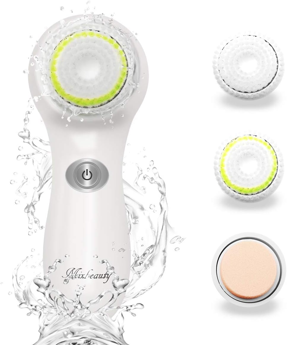 Facial Brush, Mixbeauty Waterproof Facial Cleansing Brush Face Wash