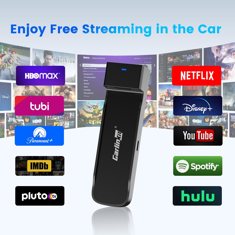 Carlinkit CarPlay HDMI Adapter Designed for TV-Stic ks?Fit for Wired CarPlay Car?Supports TV-Stic ks?Watch Netflix YouTube TikTok etc.Videos on CarPlay?Up to 1080p Support?FireDrive Car Adapter