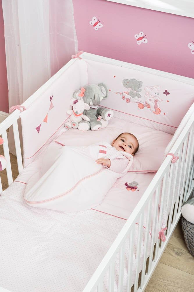 Rose Fille Nattou Tour De Lit Bebe 70x140 Cm Et 60x1 Cm Adele Et Valentine Matelas Et Linge De Lit Literie Et Linge De Maison Centroarco Com