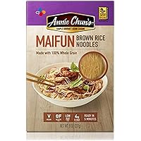 Annie Chun's Brown Rice Noodles, Maifun | Vegan, 8-oz (Pack of 6) | Whole Grain | Gluten-Free Alternative to Angel Hair…