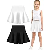 Toddler Skirt Little Girls Athletic Uniform Skorts Golf Outfit Cheer Tennis Skirts with Shorts