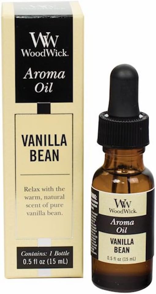 WoodWick Aroma Fragrance Oils for Ultrasonic Diffusers, Vanilla Bean