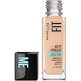 Maybelline New York Fit Me Matte + Poreless Foundation Makeup, Ultra-Lightweight Formula Controls Shine, for Normal to Oily S