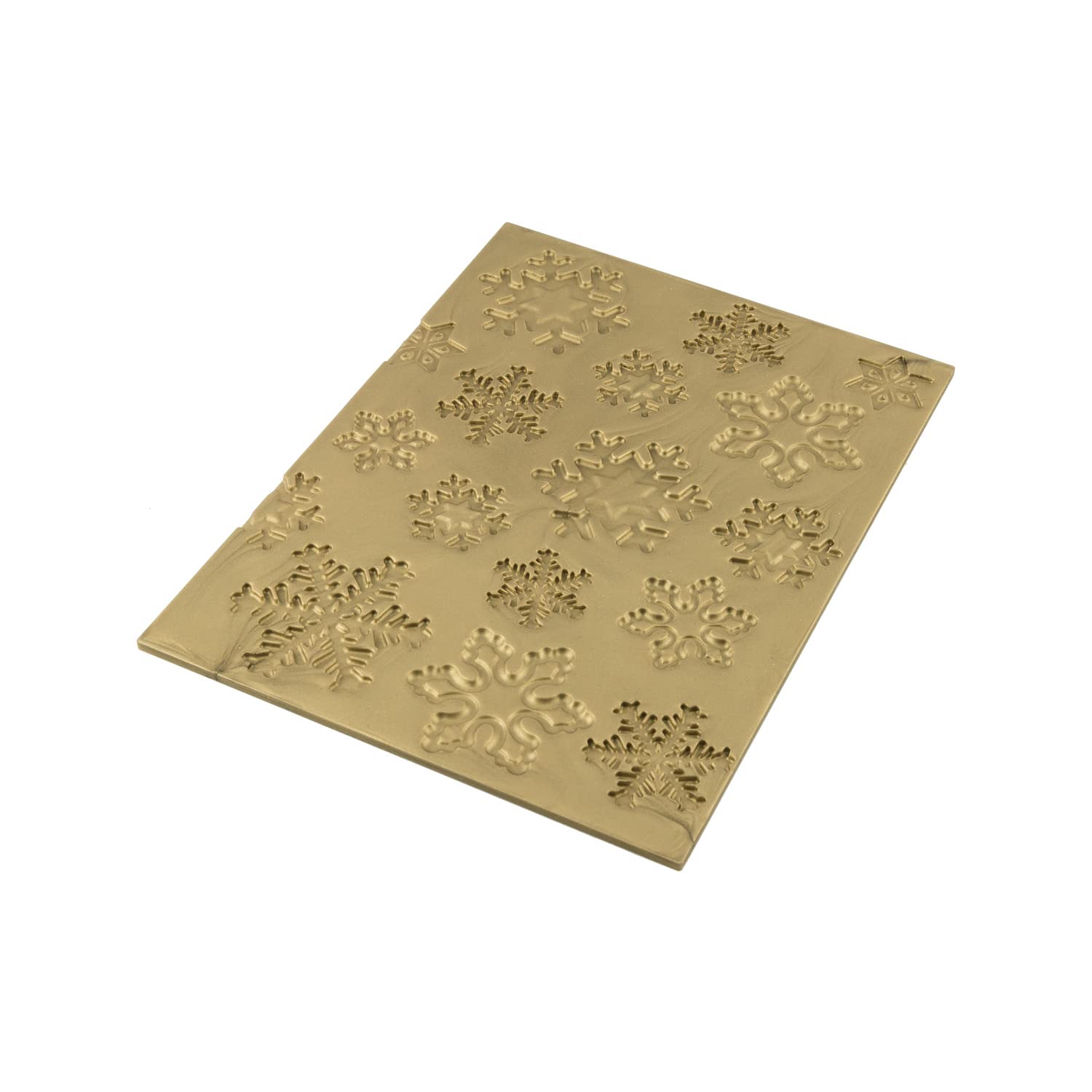 SILIKOMART" Frozen BUCHE Silicone Mat, Gold, 25 x 18.5 x 0.6 cm